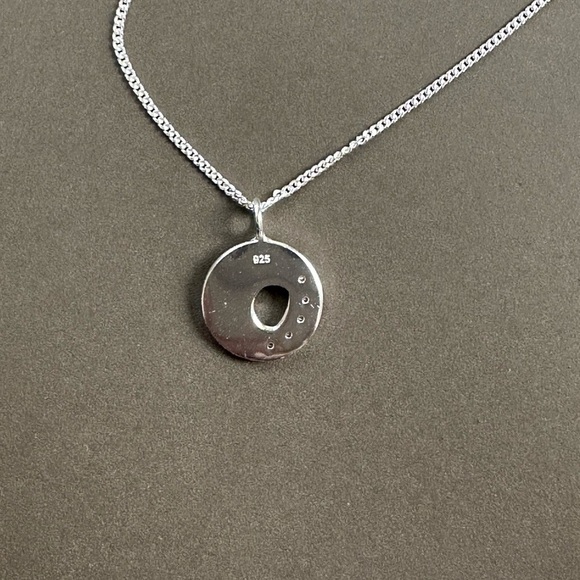 Sterling Silver CZ Moon and Sun Necklace - Picture 5 of 6